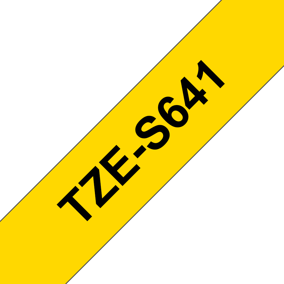 Schriftband TZe-S641 (extra st.) Schwarz auf Gelb 18mm x 8m Schriftband TZe-S641 (extra st.) Schwarz auf Gelb 18mm x 8m