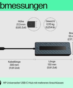 HP USB-C Port Hub (Reisedock für X2 G8) HP USB-C Port Hub (Reisedock für X2 G8) – Bild 9