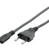 equip Netzanschlusskabel Euro CB-8 schwarz, 1.8m