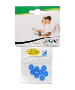 InLine® Silikon Unterlegscheiben, zur Laufwerks-Entkopplung, 8 Stück – Bild 3