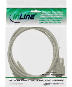 Alternative view of InLine® Serielles Kabel, 9pol Stecker / Stecker, vergossen, 1:1 belegt, 3m, beige
