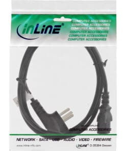 Alternative view of InLine® Netzkabel, Netzstecker Israel auf Kaltgerätestecker C13, 3,0m, schwarz