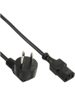 InLine® Netzkabel, Netzstecker Israel auf Kaltgerätestecker C13, 3,0m, schwarz