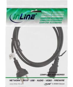 Alternative view of InLine® Netzkabel, Netzstecker Dänemark auf Kaltgerätestecker C13, 5m, schwarz