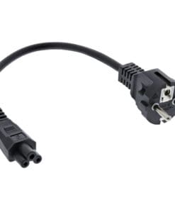 Alternative view of InLine® Netzkabel für Notebook, 3pol Kupplung, schwarz, 0,3m, schwarz