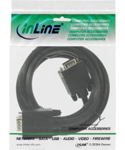 InLine® S-VGA Kabel, 15pol HD Stecker / Stecker, schwarz, 10m, schwarz – Bild 2