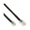 InLine® Modularkabel, RJ45 zu RJ11 Stecker / Stecker, 4adrig, 3m, schwarz