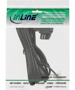 InLine® TAE-N Anschlußkabel, gebrückt, 6m, schwarz InLine® TAE-N Anschlußkabel, gebrückt, 6m, schwarz – Bild 3