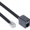 InLine® Modular Verlängerung, RJ12 Stecker / Buchse, 2m, schwarz