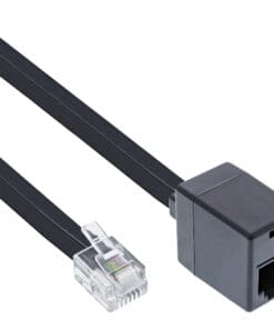 InLine® Modular Verlängerung, RJ12 Stecker / Buchse, 5m, schwarz