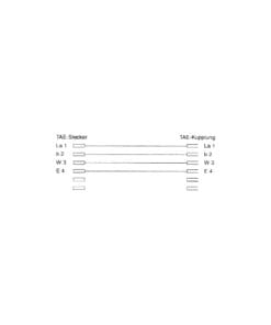 Alternative view of InLine® TAE-F Verlängerung, TAE-F Stecker / Buchse, 15m, schwarz