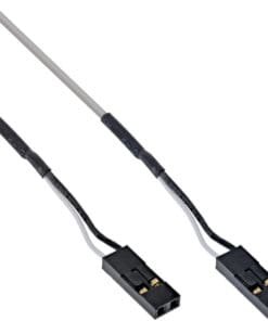 InLine® Audiokabel intern, digital, 2pol Stecker / Stecker, 0,9m, grau
