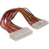 InLine® Strom Verlängerung intern, 24pol ATX Stecker / Buchse, Netzteil zu Mainboard, 0,3m InLine® TAE-N Anschlußkabel, gebrückt, 6m