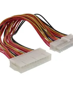 InLine® Strom Verlängerung intern, 24pol ATX Stecker / Buchse, Netzteil zu Mainboard, 0,3m