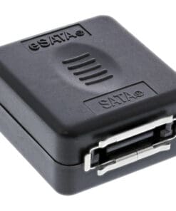 InLine® eSATA auf SATA Adapter, eSATA Buchse an SATA Buchse, schwarz