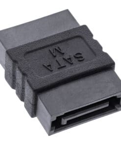 Alternative view of InLine® SATA Adapter Buchse / Buchse, zum Verlängern, schwarz