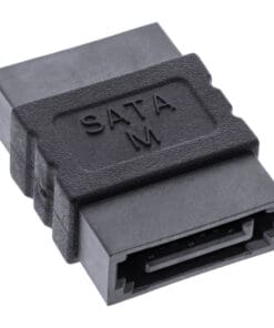 InLine® SATA Adapter Buchse / Buchse, zum Verlängern, schwarz