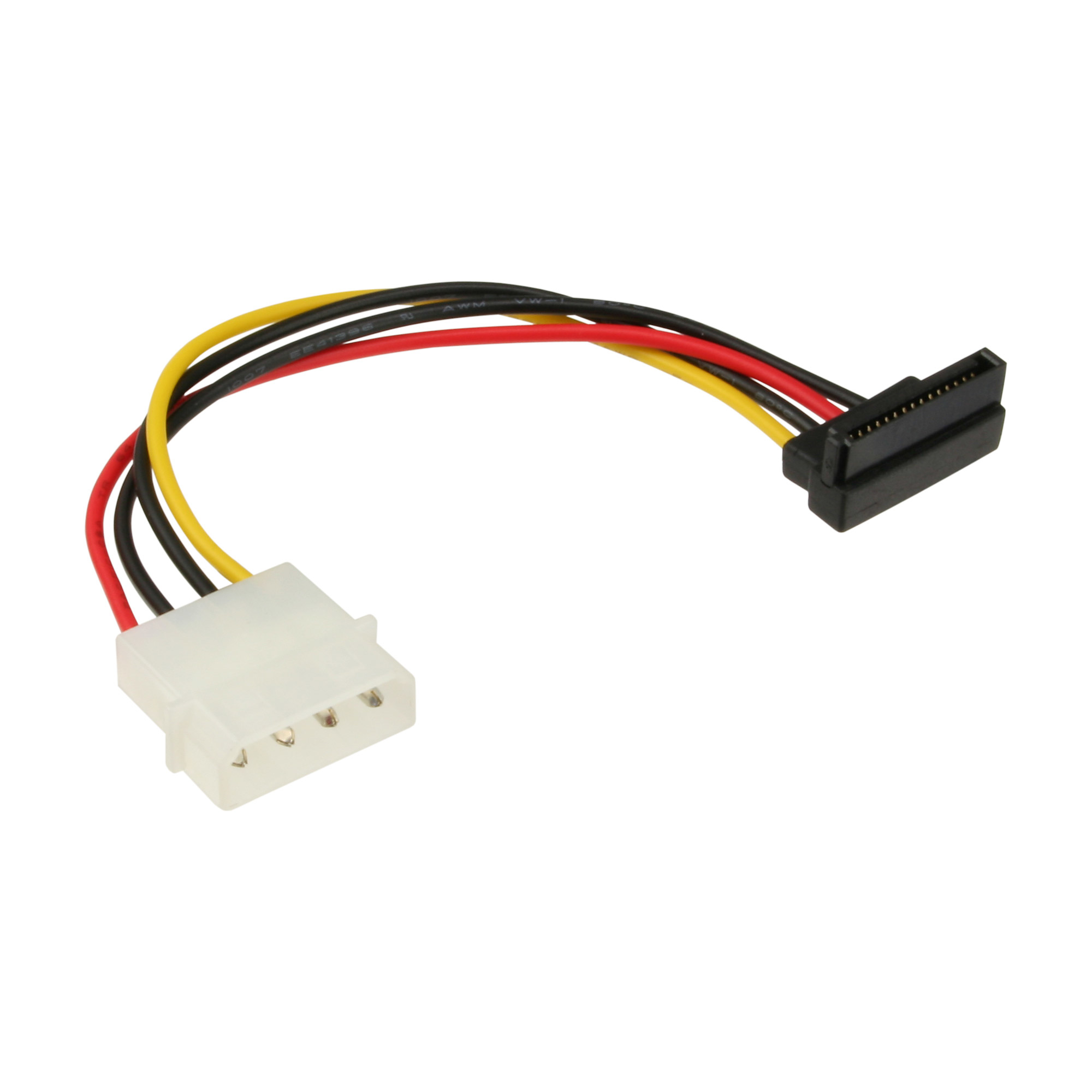 InLine® SATA Stromadapterkabel, 1x 13,34cm (5,25") Buchse an 15pol SATA nach unten abgewinkelt InLine® SATA Stromadapterkabel, 1x 13,34cm (5,25") Buchse an 15pol SATA nach unten abgewinkelt
