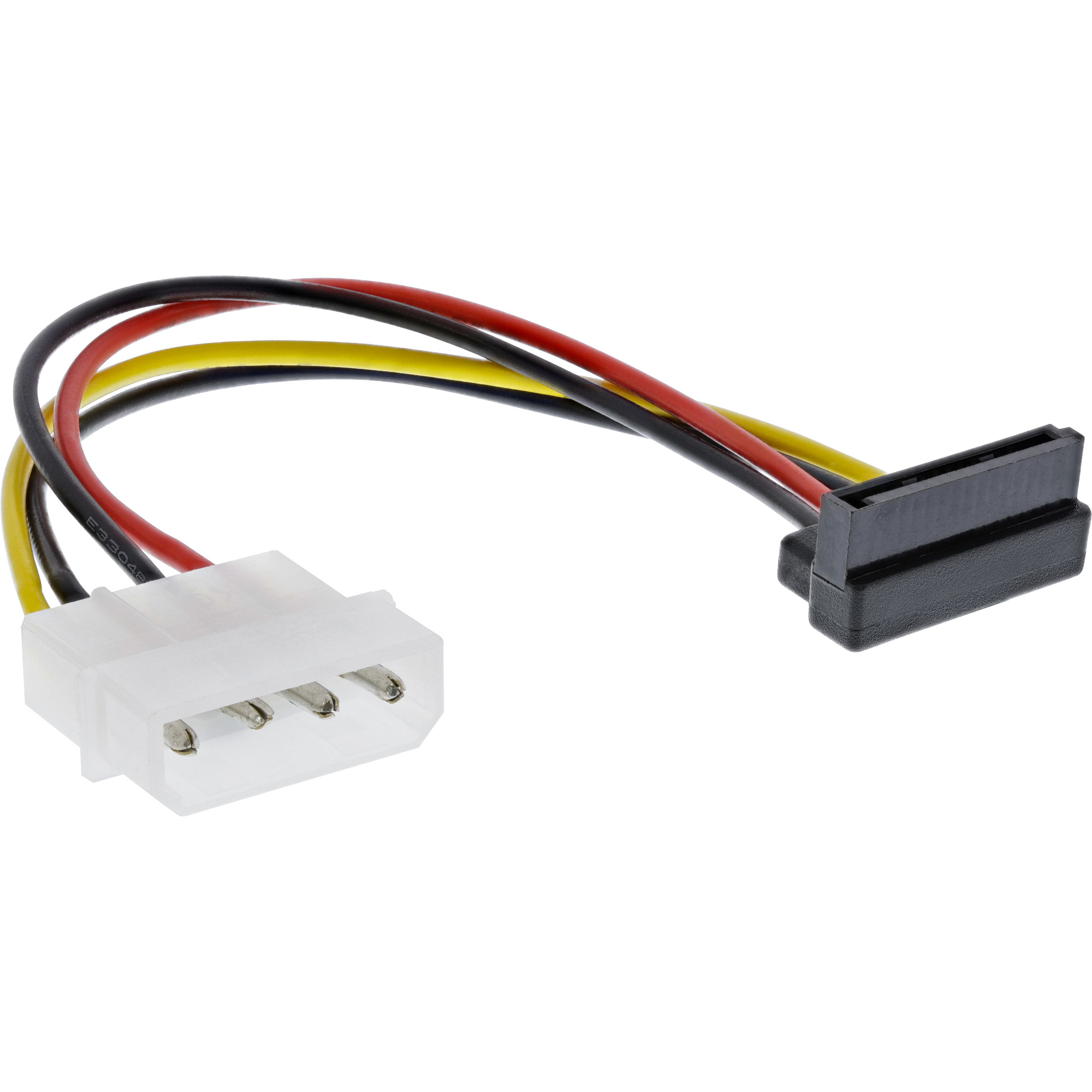 InLine® SATA Stromadapterkabel, 1x 13,34cm (5,25") Buchse an 15pol SATA nach oben abgewinkelt InLine® SATA Stromadapterkabel, 1x 13,34cm (5,25") Buchse an 15pol SATA nach oben abgewinkelt