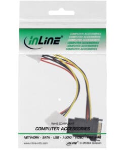 InLine® SATA Stromadapterkabel, SATA Buchse an 3x 13,34cm (5,25") Stecker, 0,15m InLine® SATA Stromadapterkabel, SATA Buchse an 3x 13,34cm (5,25") Stecker, 0,15m – Bild 3