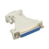 InLine® AT-Adapter, 25pol Sub D Buchse an 9pol Sub D Stecker 3 Meter TAE-Anschlusskabel nach internationaler Norm.