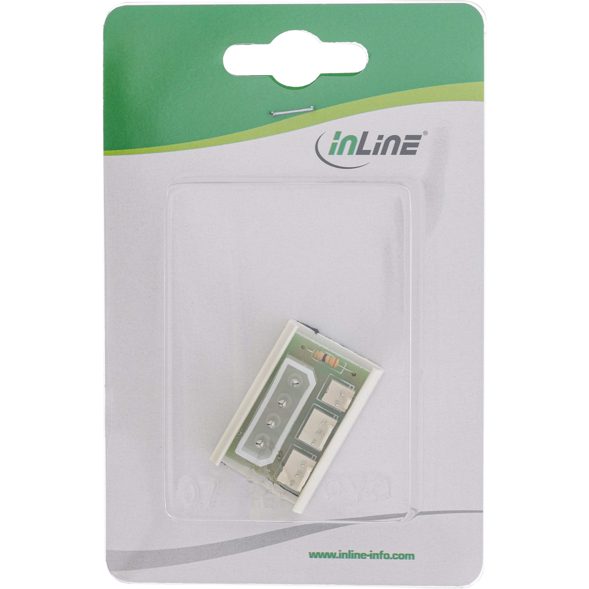 InLine® Lüfter Power Adapterplatine, 1x 13,34cm (5,25") zu 2x Lüfter InLine® Lüfter Power Adapterplatine, 1x 13,34cm (5,25") zu 2x Lüfter – Bild 2