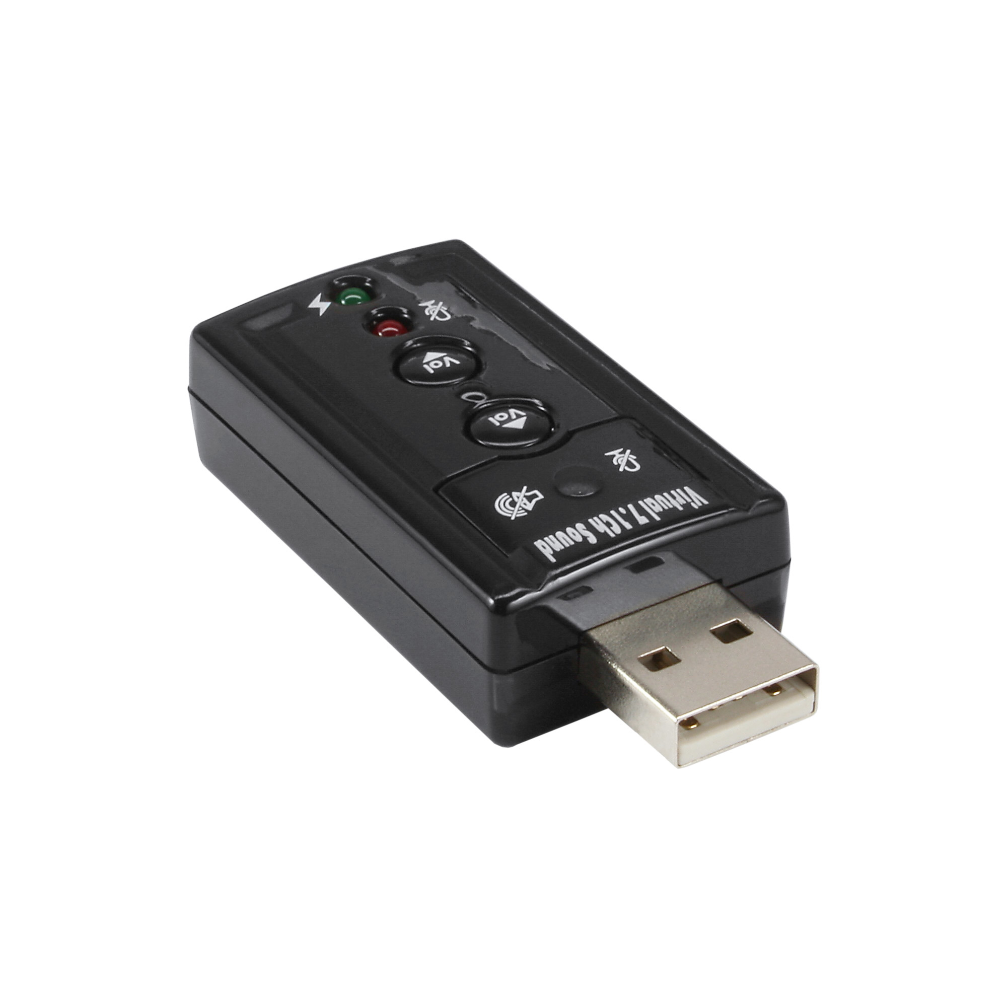 InLine® USB Audio Soundkarte, mit virtuellem 7.1 Surround Sound, schwarz InLine® USB Audio Soundkarte, mit virtuellem 7.1 Surround Sound, schwarz – Bild 2