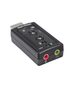InLine® USB Audio Soundkarte, mit virtuellem 7.1 Surround Sound, schwarz