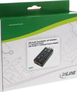 InLine® USB Audio Soundkarte, mit virtuellem 7.1 Surround Sound, schwarz InLine® USB Audio Soundkarte, mit virtuellem 7.1 Surround Sound, schwarz – Bild 3