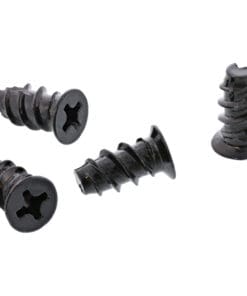 InLine® Lüfterschrauben, 5,0x10,0mm, schwarz, 50 Stück