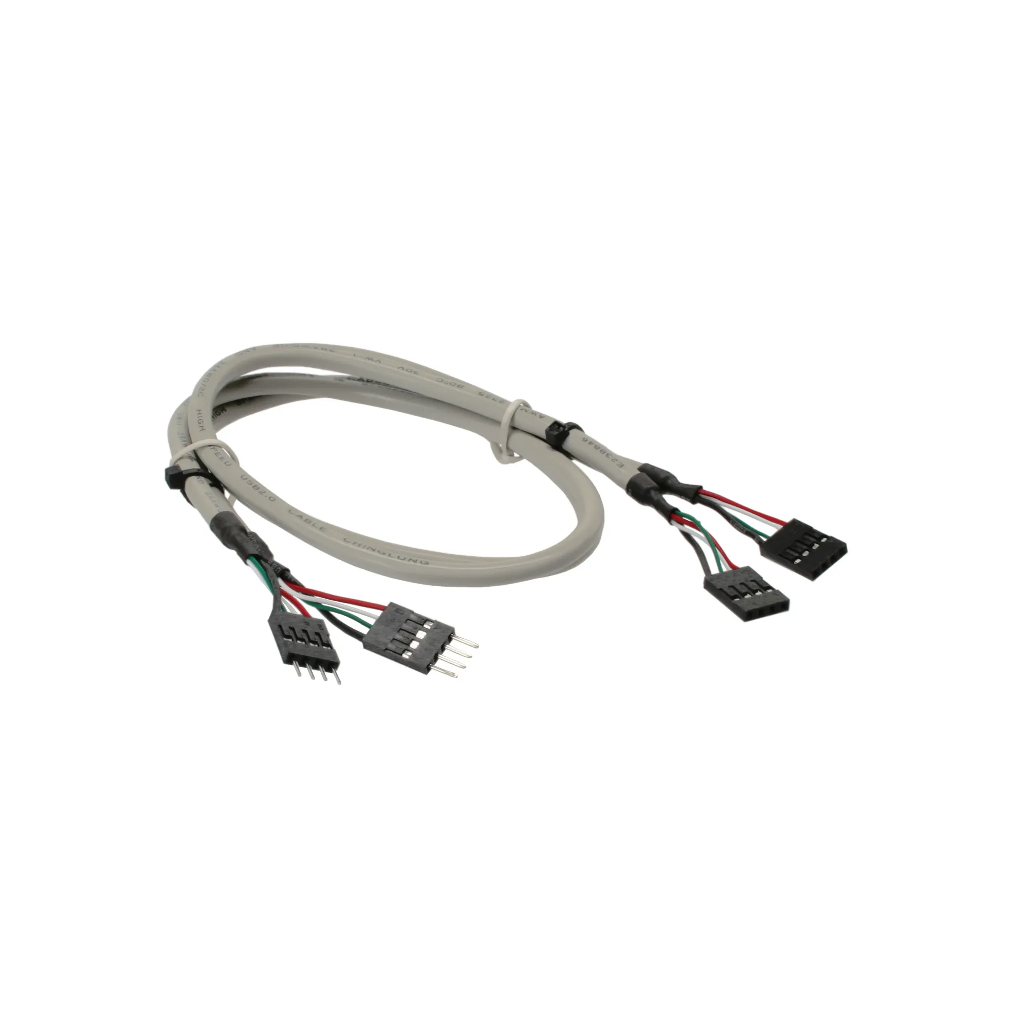 InLine® USB 2.0 Verlängerung, intern, 2x 4pol Pfostenstecker auf Pfostenbuchse, 0,6m, beige InLine® USB 2.0 Verlängerung, intern, 2x 4pol Pfostenstecker auf Pfostenbuchse, 0,6m, beige