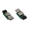 InLine® USB 2.0 Adapter, 2x Buchse A auf Pfostenanschluss InLine® USB 2.0 zu Seriell Adapterkabel, USB A an 9pol Sub D Stecker, 0,25m