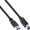 InLine® Netzkabel, Schutzkontakt gewinkelt auf Kaltgerätestecker C13 links abgewinkelt, 0,3m, schwarz