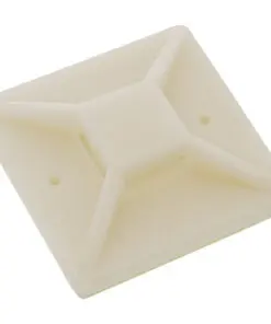 InLine® Befestigungssockel für Kabelbinder, 30x30mm, selbstklebend, natur, 10 Stück, natur