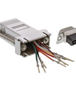 InLine® Adapter, 9pol Sub D Stecker an RJ45 Buchse, metallisiert