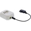 InLine® ISDN Verteiler, 1x RJ45 Stecker an 2x RJ45 Buchse, ohne Endwiderstand