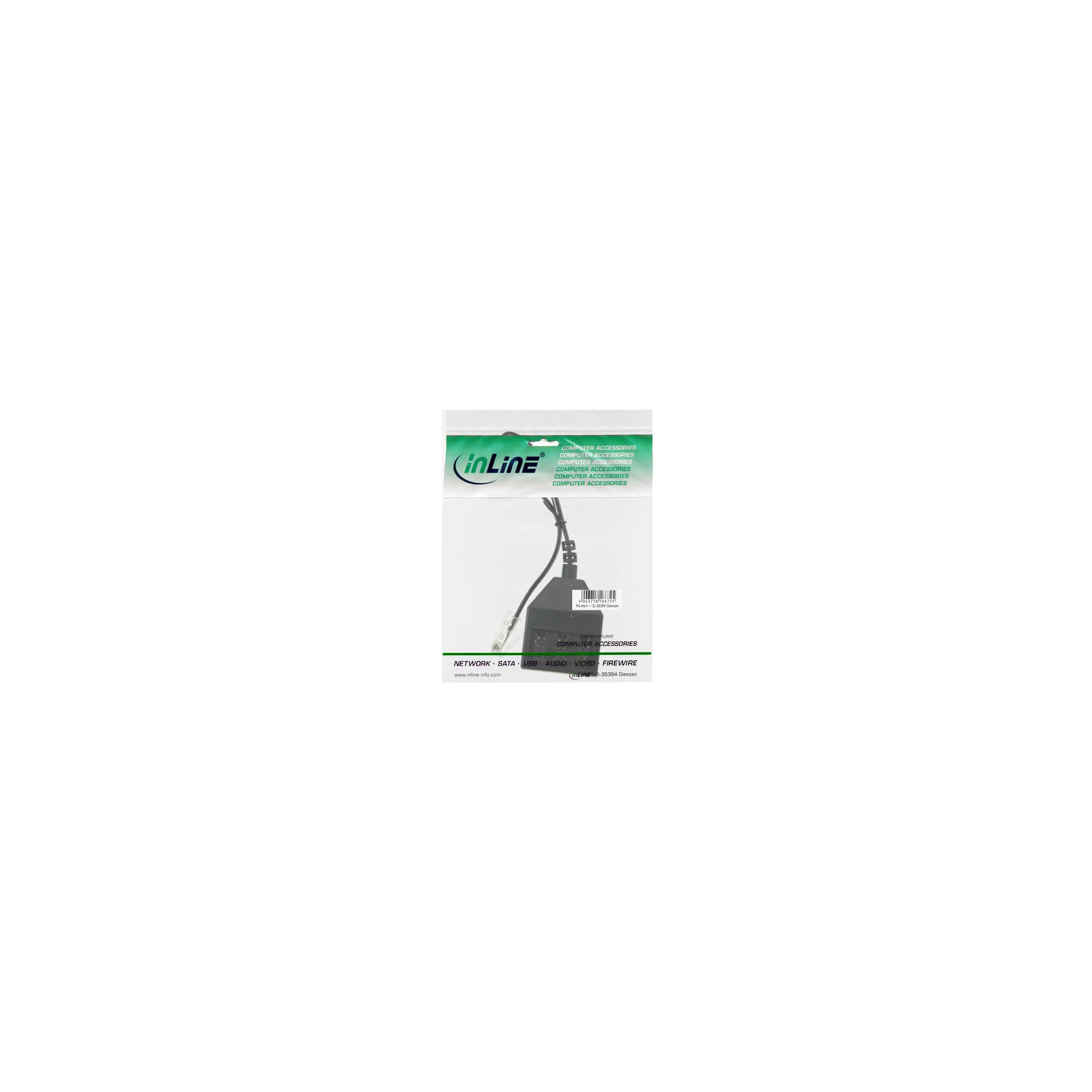 InLine® TAE Adapterkabel, RJ45 Stecker auf TAE NFN Dose, 20cm, schwarz InLine® TAE Adapterkabel, RJ45 Stecker auf TAE NFN Dose, 20cm, schwarz – Bild 3