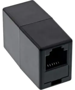 InLine® ISDN Kupplung 2x RJ45 Buchse, schwarz