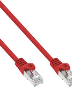 InLine® Patchkabel, F/UTP, Cat.5e, rot, 0,3m, rot