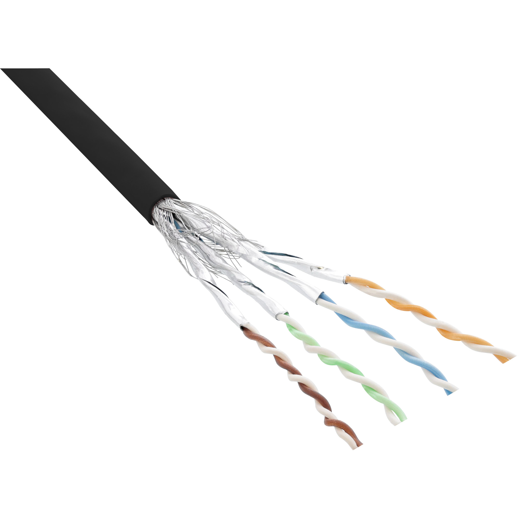 InLine® Patchkabel Cat.6 S/FTP (PiMf), schwarz, AWG27, PVC, CU, 100m, schwarz InLine® Patchkabel Cat.6 S/FTP (PiMf), schwarz, AWG27, PVC, CU, 100m, schwarz – Bild 2