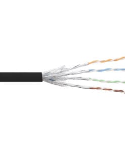 InLine® Patchkabel Cat.6 S/FTP (PiMf), schwarz, AWG27, PVC, CU, 100m, schwarz