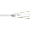 InLine® Patchkabel Cat.6 S/FTP (PiMf), weiß, AWG27, PVC, CU, 100m, weiß