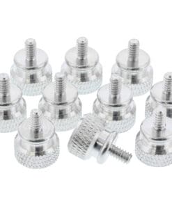 InLine® Rändelschrauben (silber) für Gehäuse, 12mm, 10er Pack