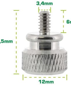 Alternative view of InLine® Rändelschrauben (silber) für Gehäuse, 12mm, 10er Pack