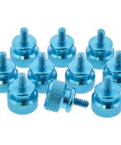 InLine® Rändelschrauben (blau) für Gehäuse, 12mm, 10er Pack