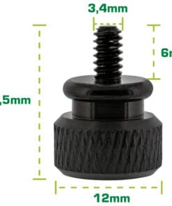 Alternative view of InLine® Rändelschrauben (schwarz) für Gehäuse, 12mm, 10er Pack