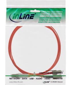 Alternative view of InLine® LWL Duplex Kabel, LC/SC, 50/125µm, OM2, 0,5m, orange