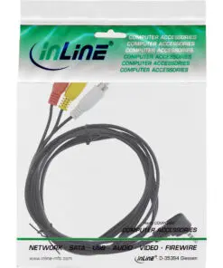 Alternative view of Audio/Video Kabel, 3,5mm 4pol Stecker auf 3x Cinch für Digitalkamcorder, 1,5m