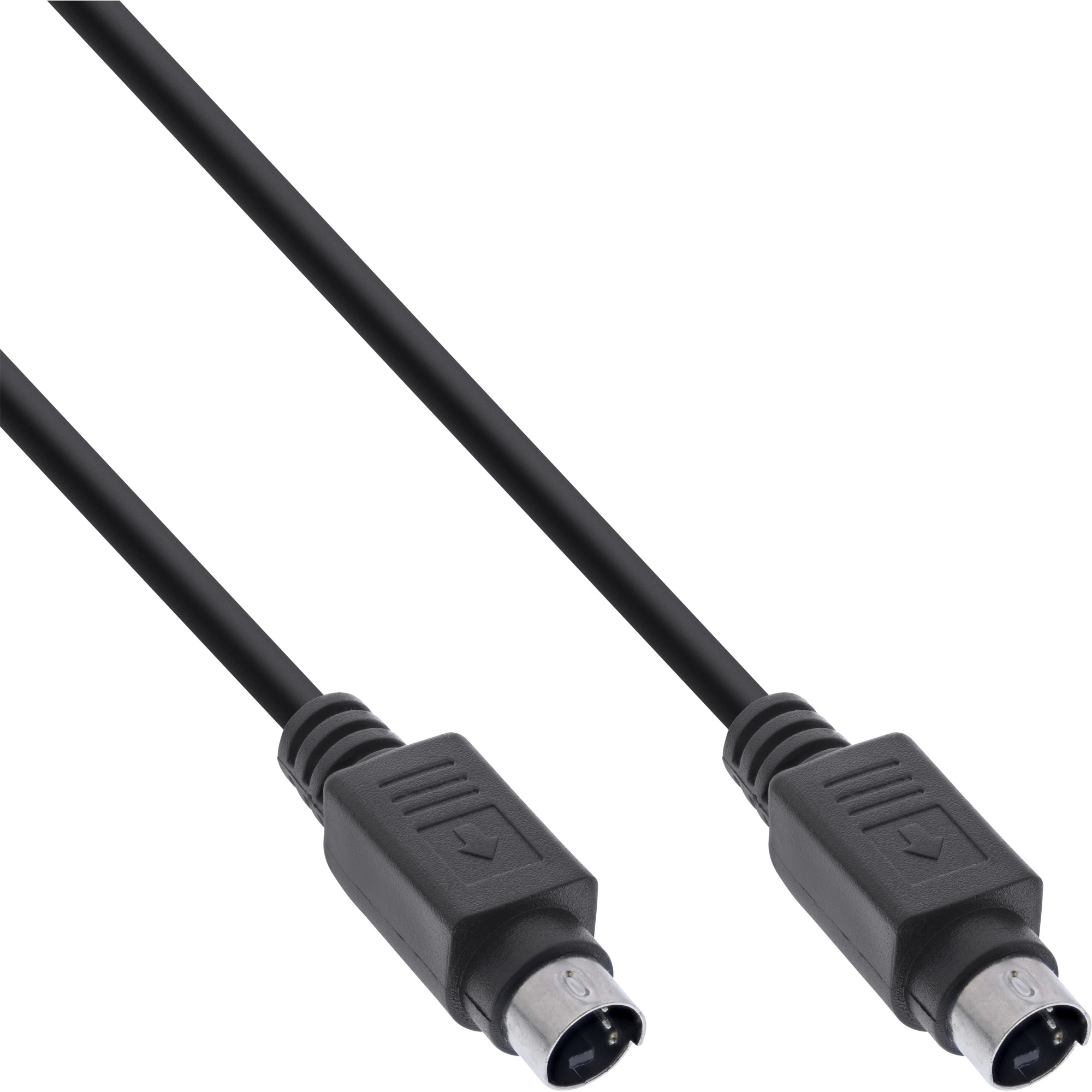 InLine® S-VHS Kabel, 4pol mini DIN Stecker / Stecker, 2m, schwarz InLine® S-VHS Kabel, 4pol mini DIN Stecker / Stecker, 2m, schwarz