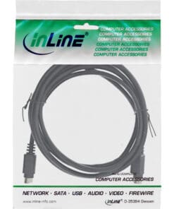 Alternative view of InLine® S-VHS Kabel, 4pol mini DIN Stecker / Stecker, 2m, schwarz